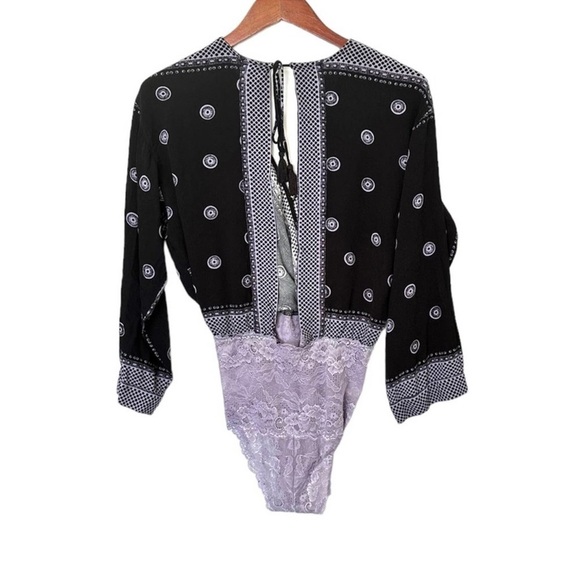 Intimately Free People On Board Boho Lace Bodysuit Large - Picture 11 of 12